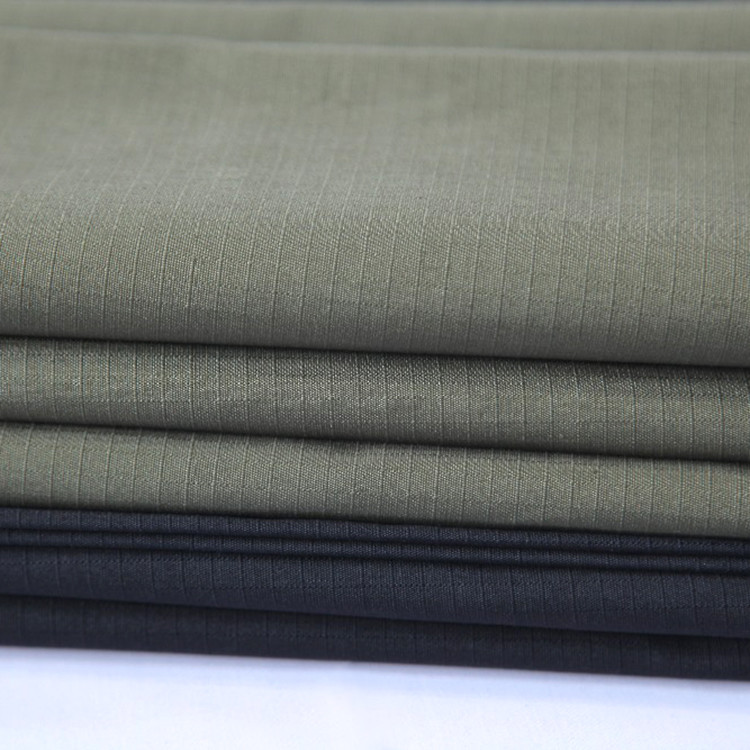 215gsm Rip Stop TC Workwear Fabric 80 Polyester 20 Cotton