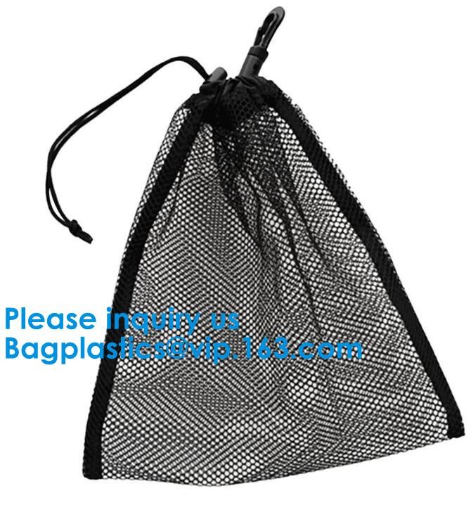 Nylon Mesh Net Drawstring Bag Mesh Pouch Organic Mesh Produce Bags With Custom Logo,Reusable Eco Friendly Nylon Drawstri