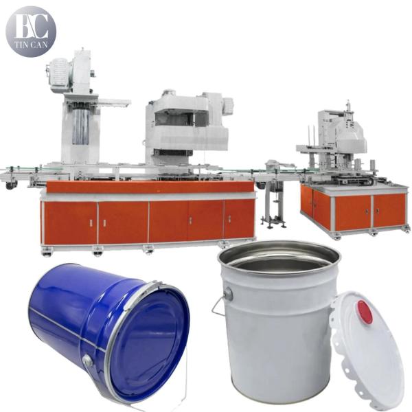 UN 18Liter Pail Making Machine 30cpm Automatic Expanding Flaning Sealing