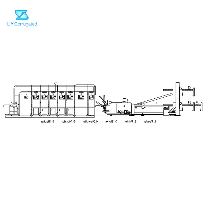 300pcs/Min Carton Box Printing Slotting Machine Die Cutting 250mm Slotting Depth