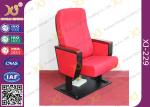Beech Plywood Auditorium Theater Seating / Lecture Hall Chairs With Writing