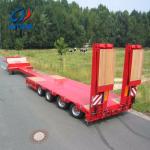Customizable 50ton Low Bed Truck Trailer with 12 Wheels as Per Customer's