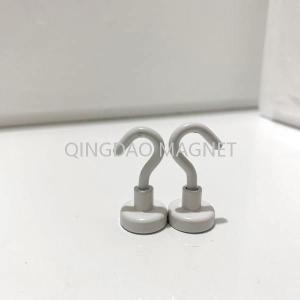 Quality Sintered NdFeB Hook Magnet, N35,16KGS, Permenent Hook Magnets in White Color wholesale
