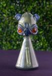 8 Inch Blue Borosilicate Glass Bongs Hookah Water Pipe Bubbler With 14mm Male