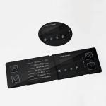 Black PMMA Customized Membrane Switches Durable For Multimedia