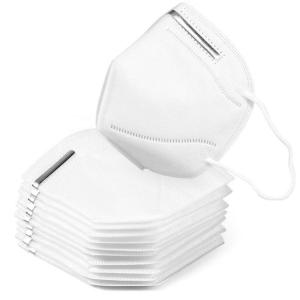 Quality High Filtration Efficiency Disposable Dust Mask White Color With Steel Nose Clip wholesale