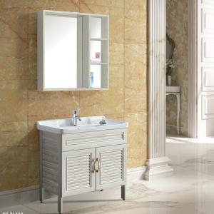 Quality Modern Alunimun Bathroom Vanity/ all aluminum bathroom cabinet/Mirror Cabinet /DB-8143A,600X480mm wholesale