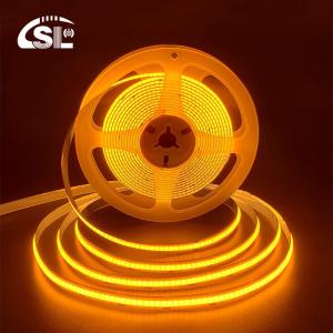 Quality IP20 12V 24V Flexible COB Led Strip Light 8mm 320Leds Orange Waterproof Strip Light 3 wholesale