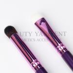 Custom Private Label Eyeshadow Makeup Brush Purple Wooden Handle