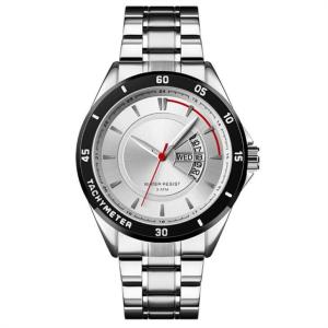Quality Calendar Stainless Steel Quartz Wrist Watch 220mm Bracelet Men Luxury wholesale