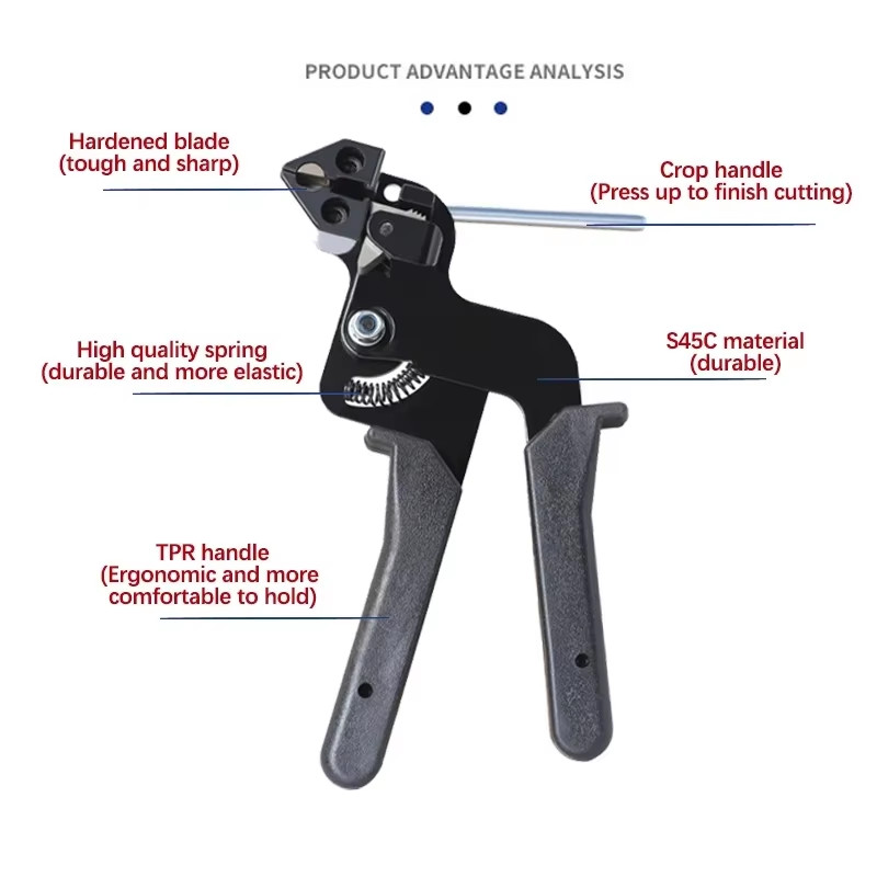 Cale Tie Tensioning Tool Stainless Steel Cable Tie Tool Pliers Clamping