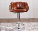 Leather Aviator Chair Adjustable Height Swivel Chair Bar Stools