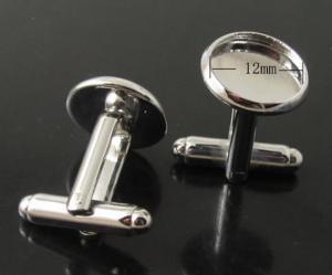 Quality Round shape transparents cufflinks for sale wholesale