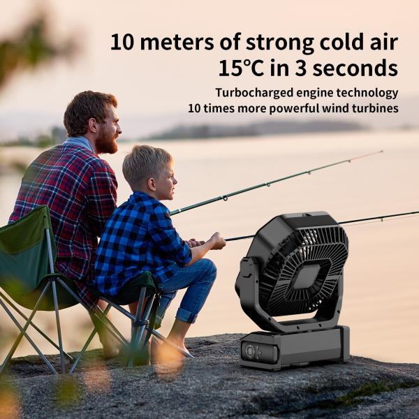 Socool Fan 20000mAh Remote Controlled Suspension Fan 9 Speed Control LED Light