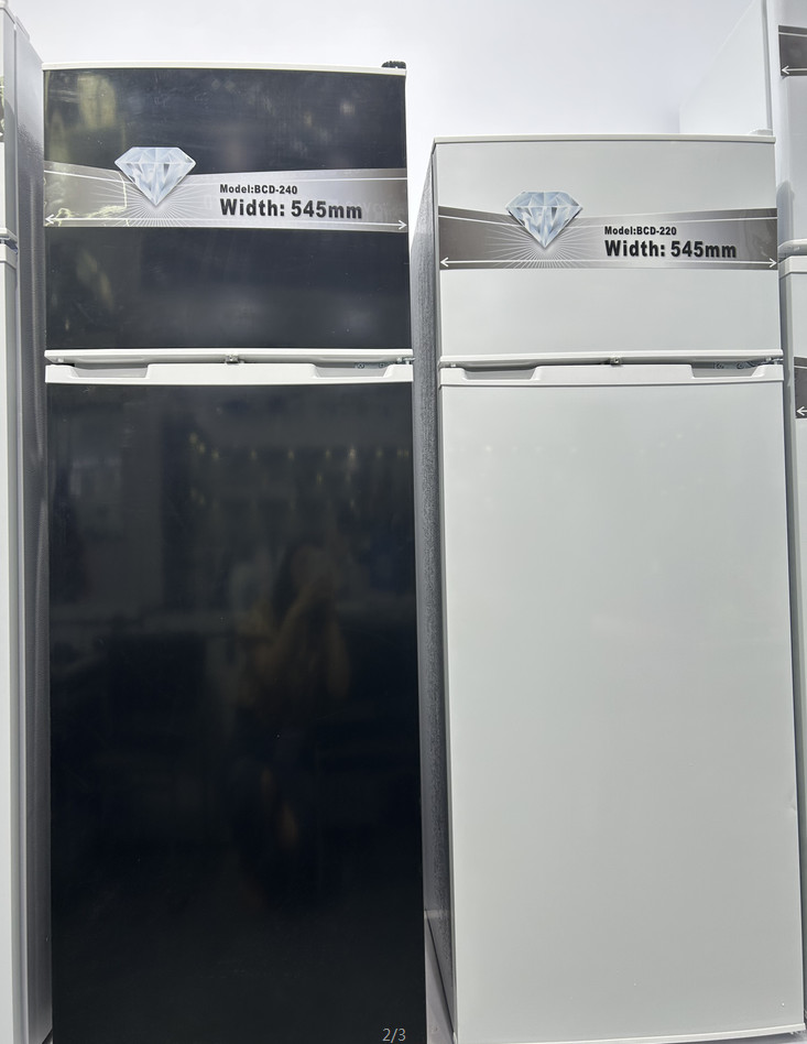 Big Capacity Double Door Top Freezer Fridge Defrost Home Commercial Use Upright Refrigerator Bcd-240