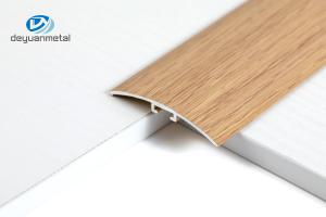 Quality Wood Grain 6063 Aluminium Floor Edge Trim For Threshold Decoration wholesale