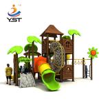 Rubber Coated LLDPE Combined Kids Playground Slide