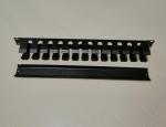 Metal 19 Inch 1U Height Fiber Optic Cable Management Panel