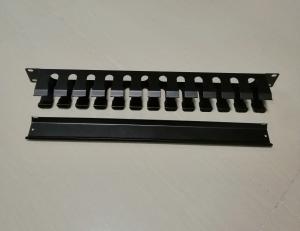 Quality Metal 19 Inch 1U Height Fiber Optic Cable Management Panel wholesale