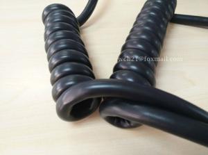 Quality UL20617 Track Loader TPE Curly Spiral Cable wholesale