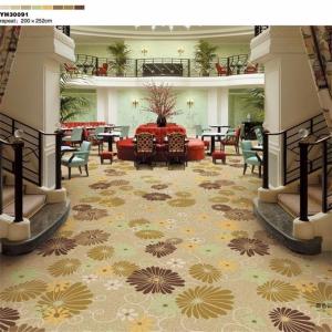 Quality Bedroom Nylon Polyester Carpet / Long Lasting Carpet Embroidered Design wholesale