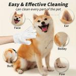 Oversize Puppy Pet Bathing Gloves Lavender Scent Pet Bathing Gloves Customized