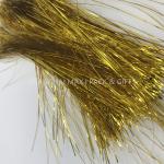 Brown Colored Plastic Shredded Tissue Paper For Gift Baskets PE Metallic