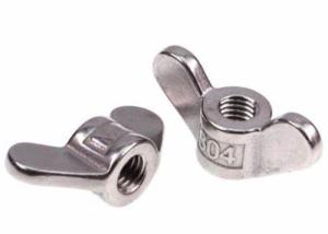 China M5 M6 M8 Carbon Steel Wing Nut Butterfly Nuts Black Zinc Plated Galvanized DIN314 on sale