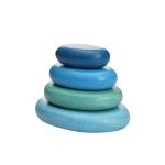 Baby Wooden Montessori Jenga Rainbow Stacked Stone Balanced Stacking BPA Free