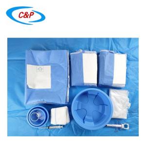 Quality Medical Consumables Disposable Femoral Angiography Drape Blue Anti Static wholesale