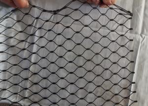 China 15mm*15mm SS316 Oxide Black Wire Stainless Steel Rope Mesh Net on sale