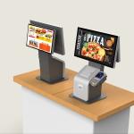 Floor Stand 21.5'' Multi-Point Touch Self Ordering Kiosk Cash/Cashless Self