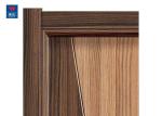 Eco- Friendly Material Interior Modern Solid Wooden Door PVC With Trims Frame