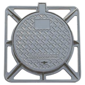Quality Durable Ductile Iron Manhole Cover Circular EN124 D400 For Urban Utilities wholesale