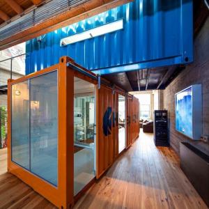 Quality Modular Prefabricated Shipping Container Houses With Ladder Roof 20 Feet Folding Expandable wholesale