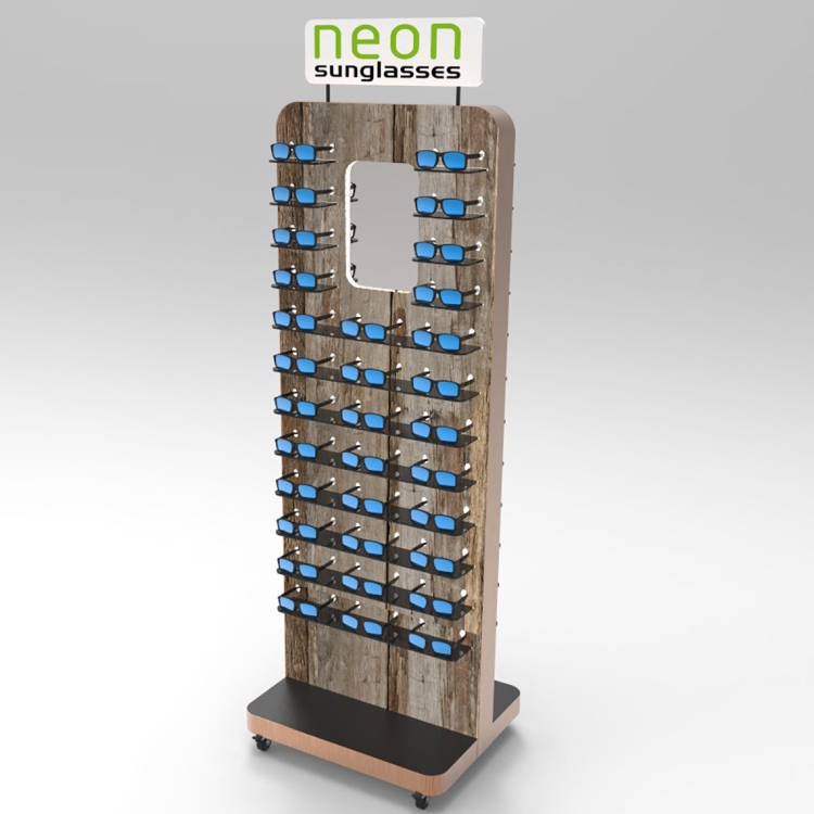 Retail Sunglasses Display Stand Metal Glasses Display Rack For Store