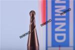 R1.0 R2.0 Ball Nose End Mill , 2 Flute , Grain Size 0.6UM , TiSiN Coating 2mm to