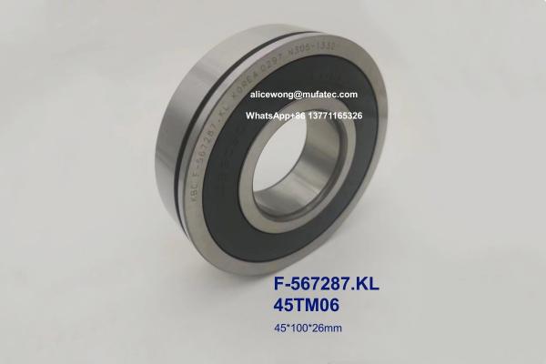 F-567287.KL 45TM06 Automotive Gearbox Bearings 45x100x26mm With Slot on Outside