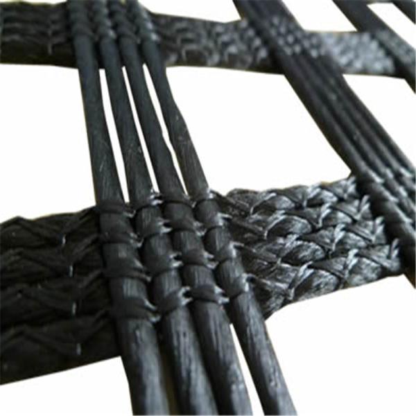 Roadbed Reinforcement 60kn Fiberglass Biaxial Geogrid with ISO Standard