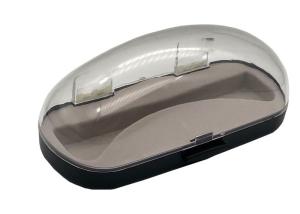 Quality Transparent Top Black Base Clear Plastic Sunglass Case wholesale