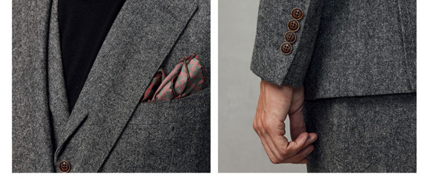 Floral Pattern Blazer Jacket Waistcoat Pants Men Suit Set for Wedding 3 Piece Regular Fit