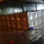Rectangular Silver Water Tank , Purification Super Insulated Hot Water Tank