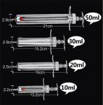 Copper 10ml Veterinary Metal Syringe Gun 13cm Animal Vaccination