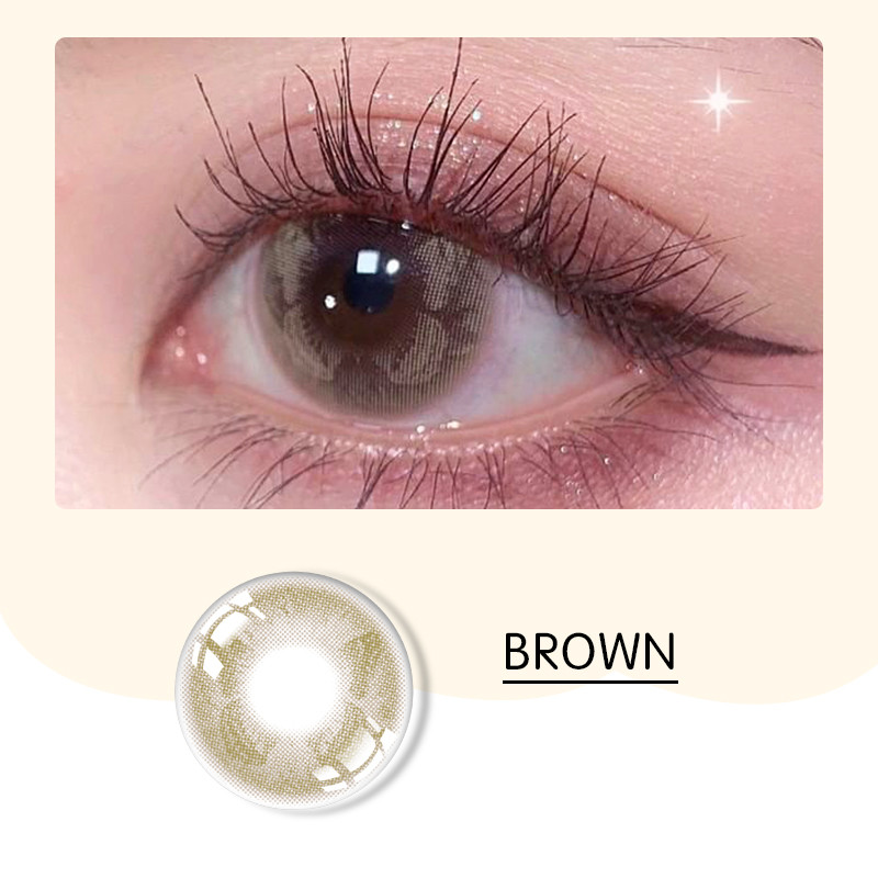14mm Butterfly Color Prescribed Contact Lenses For Light Eyes