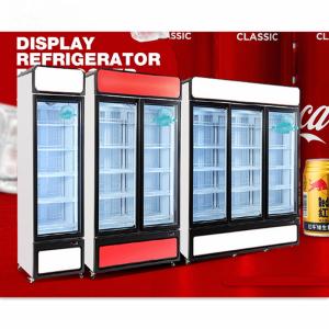Quality Commercial Supermarket Glass Door Freezer Food Refrigerated Showcase wholesale