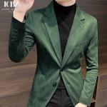 Customized Deerskin Single-Breasted Two Button Suit Blazer for Men's Business