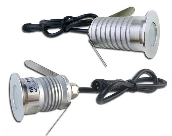 Mini 3W Led Light Fixtures IP67 Recessed Underground Low Voltage 12V Garden