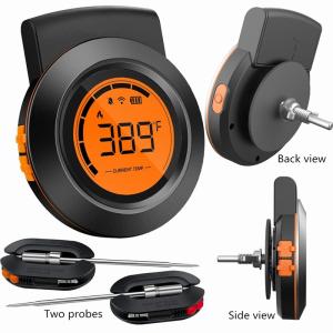 Quality LCD Screen 2 In 1 BBQ Smoker Bluetooth Food Thermometer wholesale