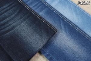 Quality Dark Blue Sluby Cotton Polyester Spandex Denim Fabric With Stretch Recovery wholesale