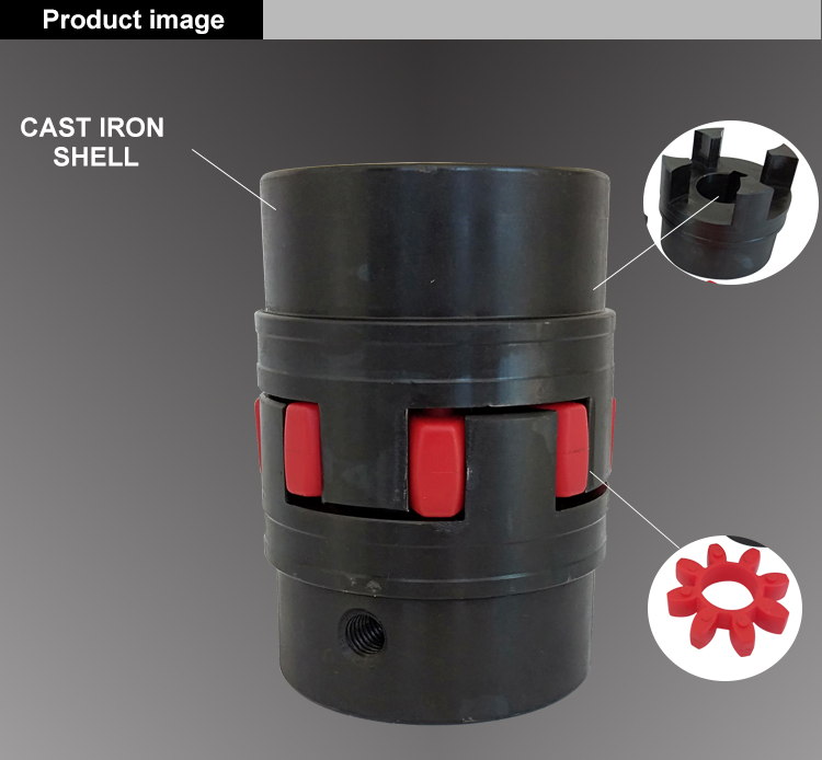 LX / XL Jaw Spider Rotex 19 Star Type Coupling Flexible For Packaging Machinery